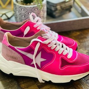 Golden Goose fuchsia Running sole sneakers size 38